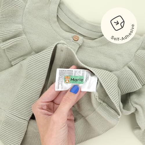 โ Personalized Name Labels for Kids (180) โ Waterproof & Durable Stickers for Clothing, School & Daycare Items - Exotic Animals