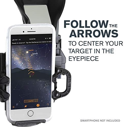 Celestron StarSense Explorer DX 130AZ App-Enabled Telescope – 130mm Newtonian Reflector with Smartphone Dock & StarSense App – iPhone & Android Compatible – Easy-to-Use for Beginners