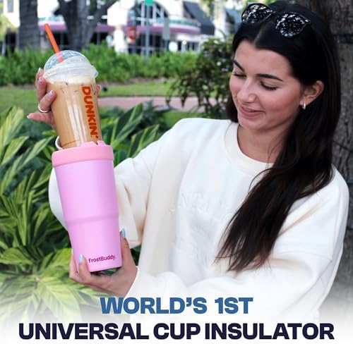 Frost Buddy Togo Buddy | 30 oz Stainless Steel Vacuum Insulated Tumbler | To Go Coffee Cup – Reusable, Iced Coffee Cups, Travel Mug, Thermal Cup for Hot & Cold Drinks, Dunkin Cup (Aurora)