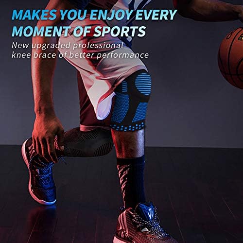NEENCA Professional Knee Brace for Pain Relief, Medical Knee Support with Patella Pad & Side Stabilizers, Compression Knee Sleeve for Meniscus Tear, ACL, Joint Pain, Runner, Workout - FSA/HSA Eligible