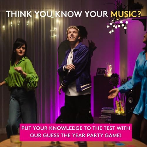 Jumbo Hitster - The Music Party Card Game, Fun Music Quiz Card Game, 2-10 Players - 300 Plus Iconic Music Hits - Great for Adult and Family Game Night
