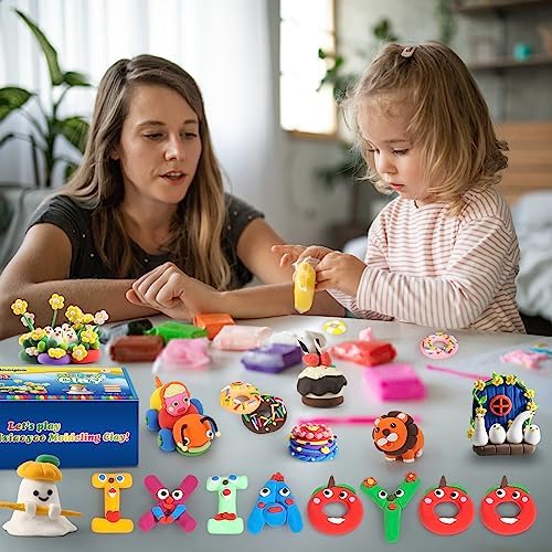 Air Dry Clay, 100 Colors Modelling Clay for Kids, Safe & Non-Toxic, DIY Model Art & Crafts Toys with Sculpting Tools, Home Party Favors, Birthday & Christmas Gifts for Ages 3-12 Boys & Girls