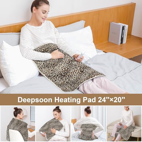 Heating Pad,Electric Heating Pads for Back,Hot Heated Pad for Abdomen,Shoulder,Knee,Multiple Temp and Auto Shut Off