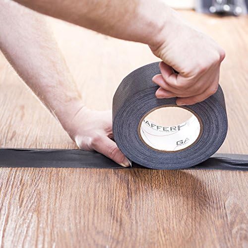 Gaffer Power Real USA Professional Grade Gaffer Tape, Made in The USA, Heavy Duty Gaffers Tape, Non-Reflective, Multipurpose. 2 Inches x 30 Yards, Black (Case of 24)
