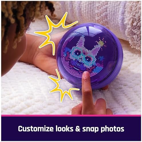Hamster Ball Interactive Toy with Over 20 Hamsters Inside, Rolls & Reacts to Touch, Digital Pet Kids Toys for Girls & Boys Ages 5 and up