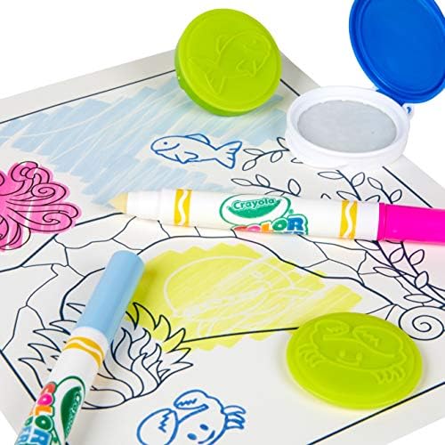 Crayola Color Wonder Mess Free Coloring Activity Set (30+ Pcs), with Markers, Stamps, and Stickers, Gift for Toddlers, 3+