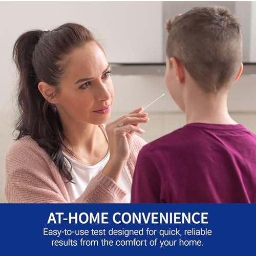 CorDx TyFast 10 Mins Flu A/B & Covid 19 Multiplex Rapid Test, Results in 10 Minutes—Precision Skip The 15 Wait, EUA Authorized, at Home 3 in 1 Combo Kit, 5 Tests, Use-Friendly & No Discomfort