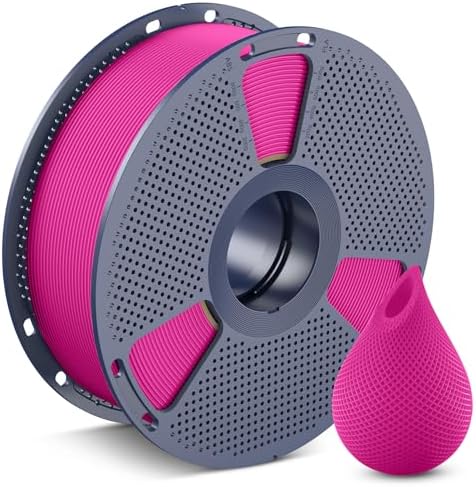 SUNLU 3D Printer Filament PETG Filament 1.75mm, Less Stringing Good Layer Adhesion High Toughness, PETG Filament 1.75 ±0.02mm, 1kg Spool(2.2lbs), Magenta