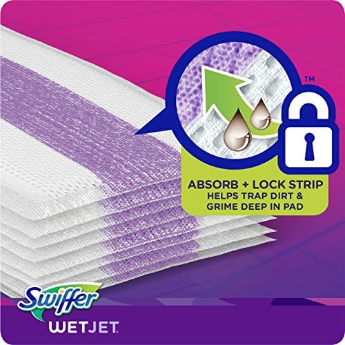 Swiffer WetJet Hardwood Floor Cleaner Spray Mop Pad Refill, Multi Surface, 24 Count (Pack of 2)