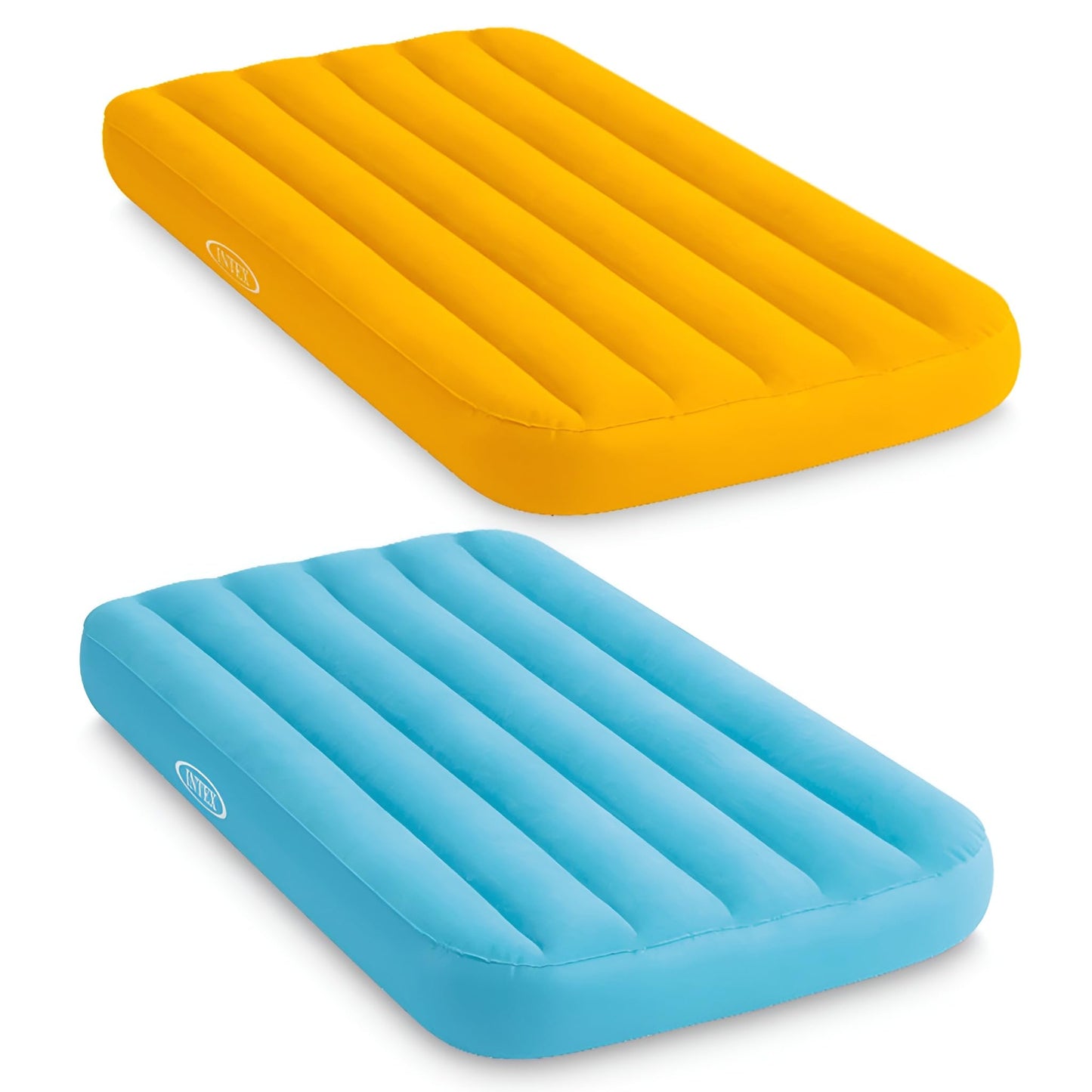 Intex 66803EP Cozy Kidz Inflatable Airbed: Fiber-Tech – Velvety Soft Surface – Carry Bag Included – Color May Vary – 34.5" x 62" x 7"