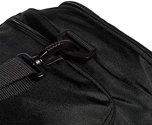adidas Unisex Defender 4.0 Gym Duffel Bag for Men and Women, Black/Silver Metallic, Small (38L)