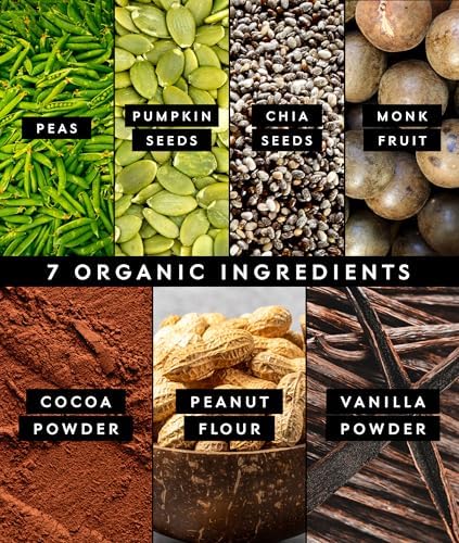 Truvani Vegan Pea Protein Powder | Chocolate Peanut Butter | 20g Organic Plant Based Protein | 10 Servings | Keto | Gluten & Dairy Free | Low Carb | No Added Sugar