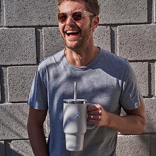 Hydro Flask 40 Oz Travel Tumbler with Handle, Lid and Straw - Insulated Stainless Steel in Trillium