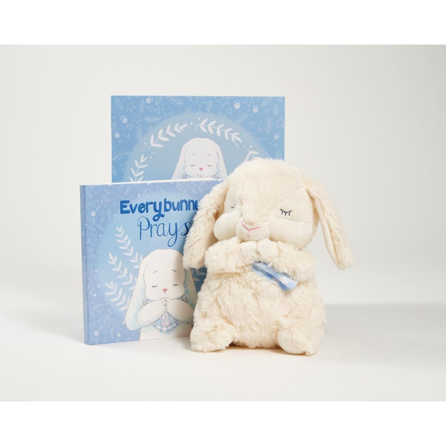 Tickle & Main Baptism Gifts for Boys Praying Musical Bunny Set - 7 in Blue Plush & Illustrated Board Book - Christening Present for Boys & Baptismal Treasures Reciting Now I Lay Me Down to Sleep