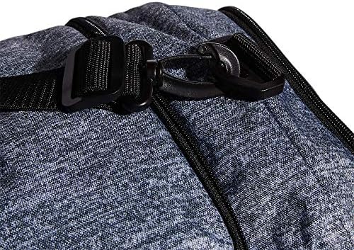 adidas Unisex Defender 4.0 Gym Duffel Bag for Men and Women, Jersey Onix Grey/Black, Medium (66L)