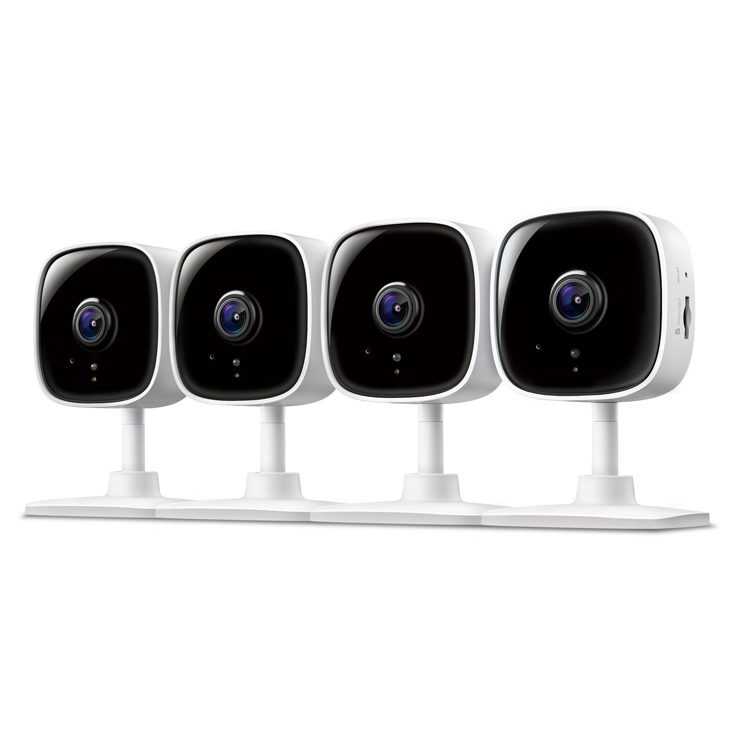 Tapo by TP-Link 1080P Indoor Security Camera for Baby Monitor, Pet Camera w/Motion Detection, 2-Way Audio Siren, Night Vision, Cloud & SD Card Storage, Works w/Alexa & Google Home, C100(4-Pack)