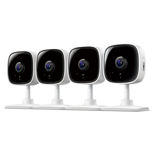 Tapo by TP-Link 1080P Indoor Security Camera for Baby Monitor, Pet Camera w/Motion Detection, 2-Way Audio Siren, Night Vision, Cloud & SD Card Storage, Works w/Alexa & Google Home, C100(4-Pack)