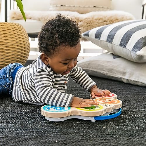 Baby Einstein Magic Touch Wooden Drum Musical Toy, Ages 6 months Plus