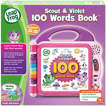LeapFrog Scout and Violet 100 Words Book, Purple
