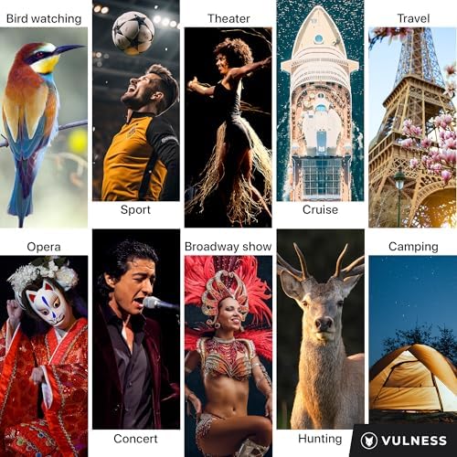 Small Binoculars for Adults and Kids | Cruise Ship Essentials Camping Bird Watching Travel Hiking Accessories Alaska Costa Rica Must Haves Packing List High Powered Mini Compact VULNESS (Camo, 8X21)