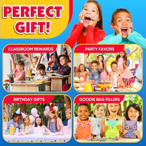 Sensory Toys Fidget Rings for Kids 36Pack: Anxiety Rings for Stress - Stretchy Calming Toys for Autism - Bulk Fidgets for Students Classroom Prize