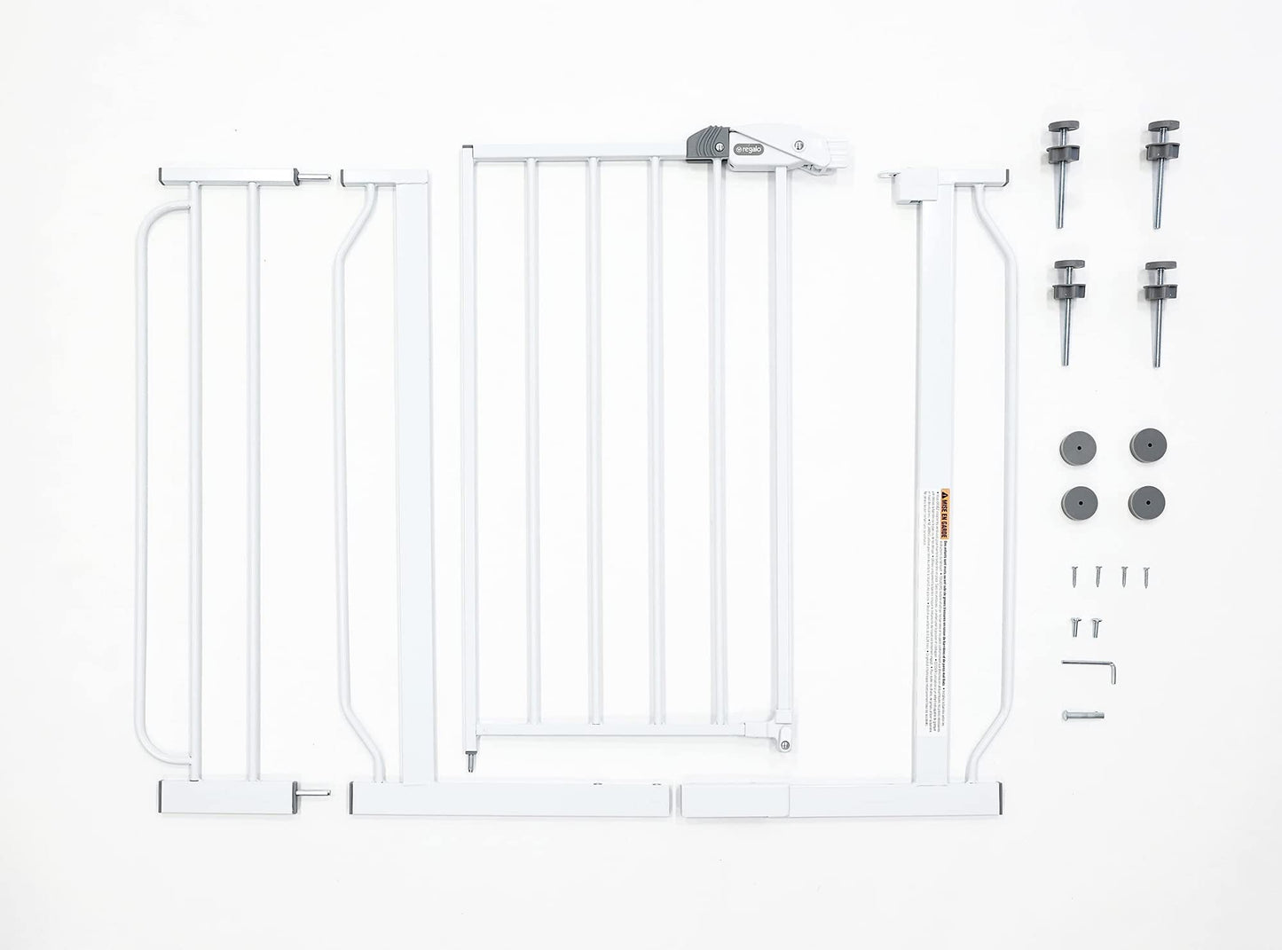 Regalo Easy Step 38.5-Inch Extra Wide Walk Thru Baby Gate, White Original version