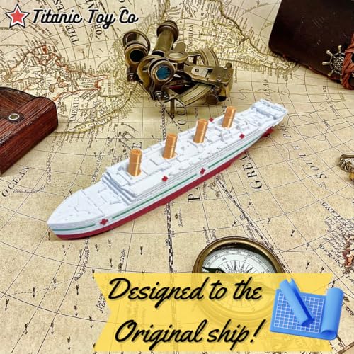 HMHS Britannic Bath Boat And Pool Toy By TitanicToyCo, RMS Titanic Toys For Kids, Historically Accurate Titanic Toy, Titanic Ship, Titanic Cake Topper, Titanic Figurine, Titanic Boat, Titanic Replica