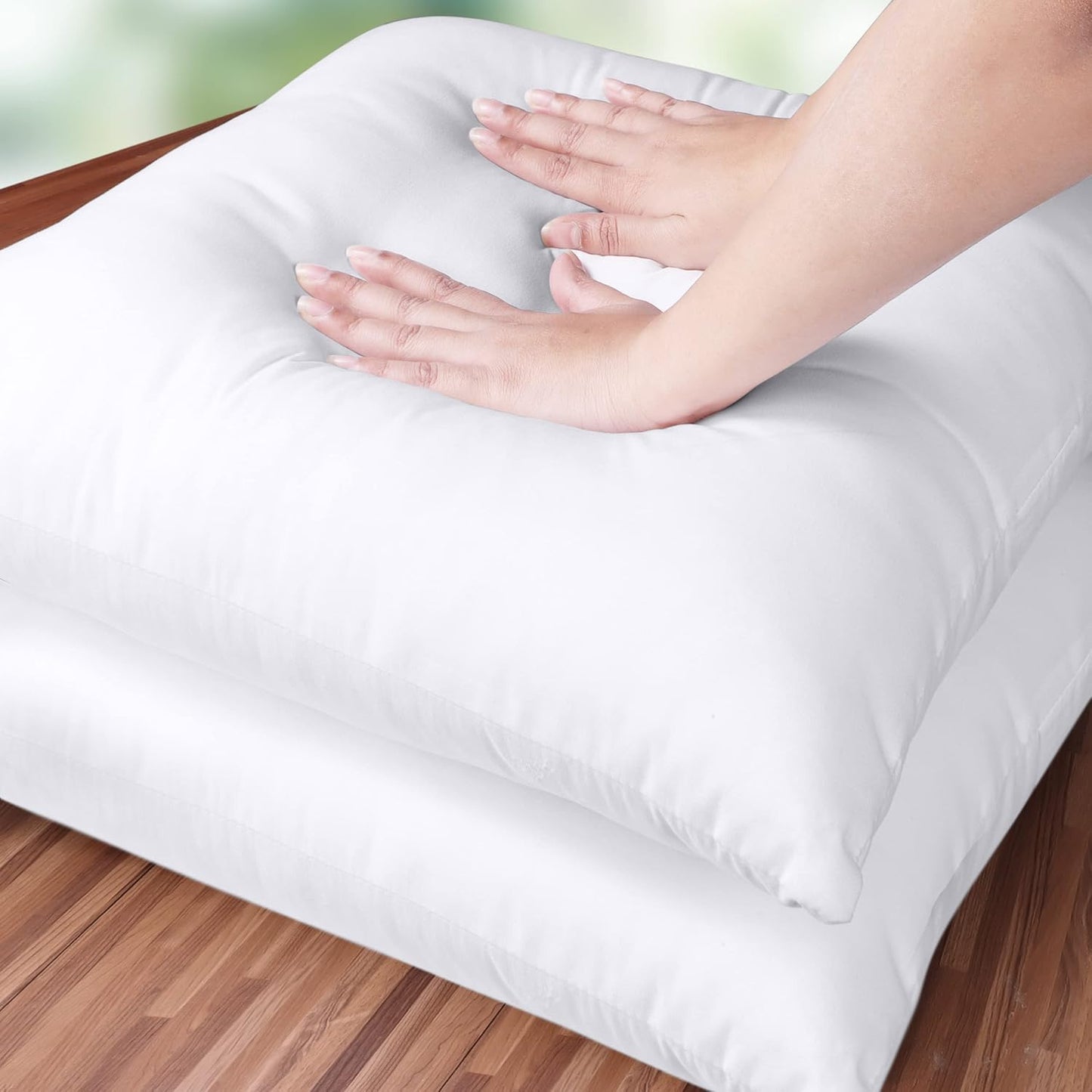 Utopia Bedding Throw Pillows Insert (Pack of 2, White) - 16 x 16 Inches Bed and Couch Pillows - Indoor Decorative Pillow