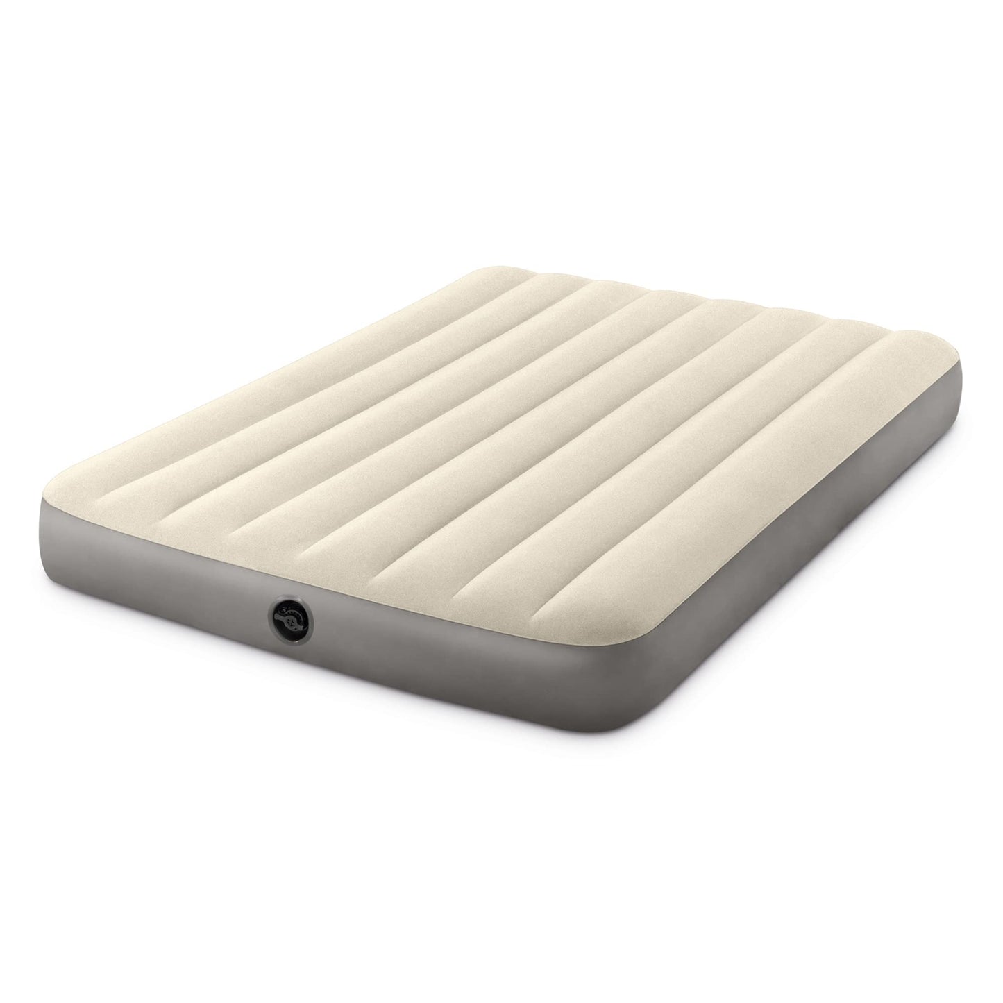 Intex 64102E Dura-Beam Standard Single-High Air Mattress: Fiber-Tech – Full Size – 10in Bed Height – 600lb Weight Capacity – Pump Sold Separately