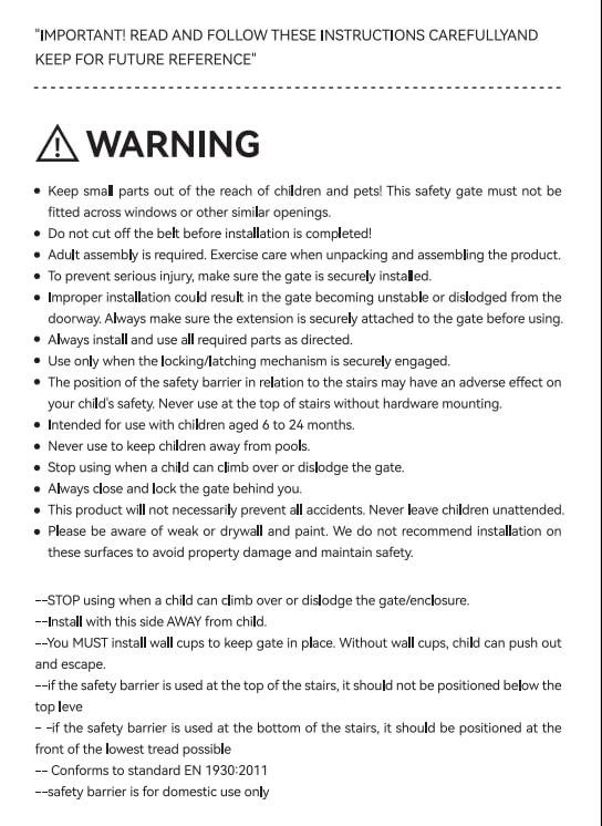 COMOMY 36" Extra Tall Baby Gate for Stairs and Doorways - Fits 29.5" to 48.8" Wide Openings, Auto Close Extra Wide Dog Gate for House, Pressure Mounted Easy Walk Through Pet With Door, Black