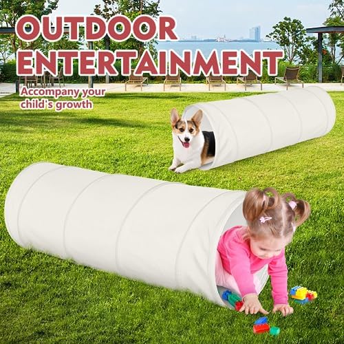 Moncoland Kids Play Tunnel Tent for Toddlers,Colorful Pop Up Crawl Toy Baby Children or Dog Cat Pets,Collapsible Gift Boy and Girl Indoor Outdoor Games (Kids Tunnel)