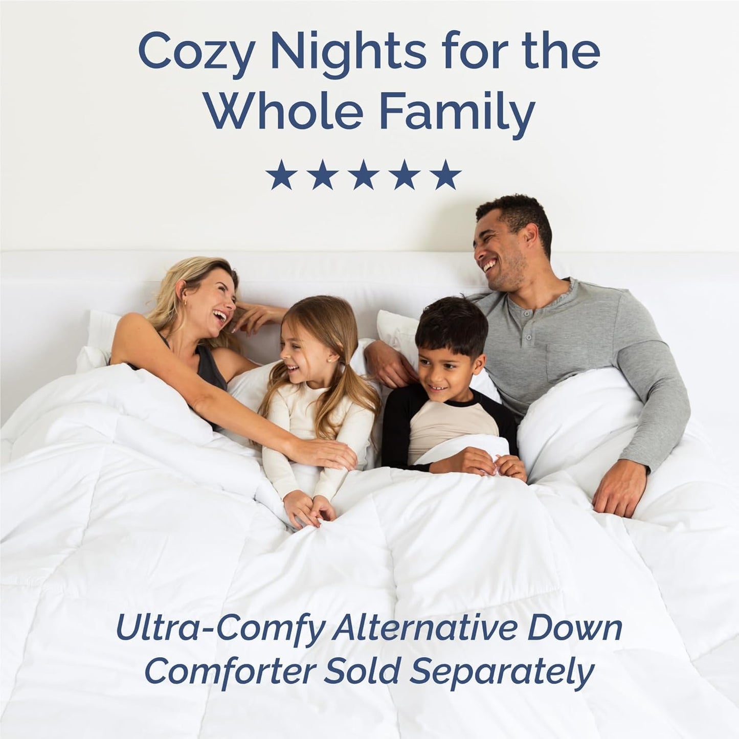 King Size 4 Piece Sheet Set - Comfy Breathable & Cooling Bed Sheets Set - Hotel Luxury Bedding for Women, Men, Kids, Teens, Boys & Girls - Deep Pockets, Ultra-Soft and Wrinkle Free - Oeko-Tex - White