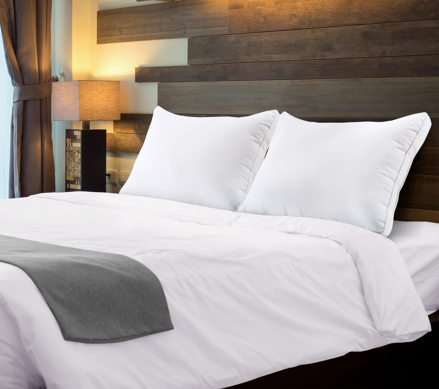 Utopia Bedding Bed Pillows for Sleeping Queen Size (White), Set of 2, Cooling Hotel Quality, Gusseted Pillow for Back, Stomach or Side Sleepers