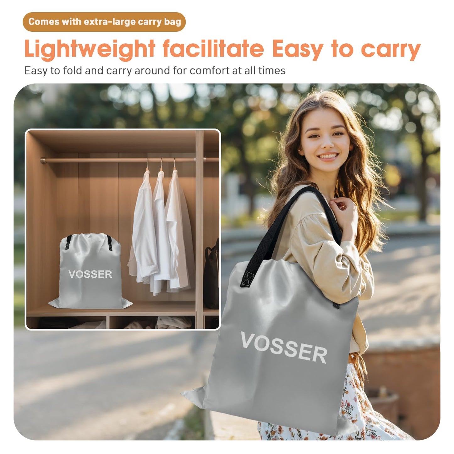 VOSSER Twin Air Mattress with Built in Pump,Inflatable Mattress 2 Mins Self-Inflation/Deflation,Thicker Blow up Mattress Leak-Proof,Flocked Top Air Bed with Storage Bag for Home, Camping & Guests