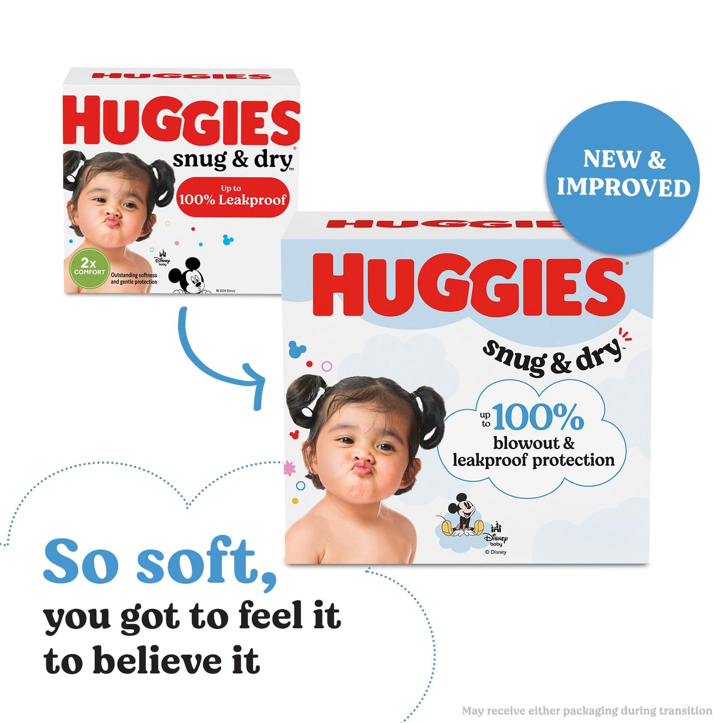 Huggies Size 5 Diapers, Snug & Dry Baby Diapers, Size 5 (27+ lbs), 168 Count (6 Packs of 28), Packaging May Vary