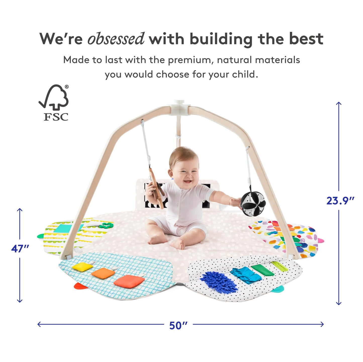 LOVEVERY | The Play Gym | Award Winning For Baby , Stage-Based Developmental Activity Gym & Play Mat for Baby to Toddler