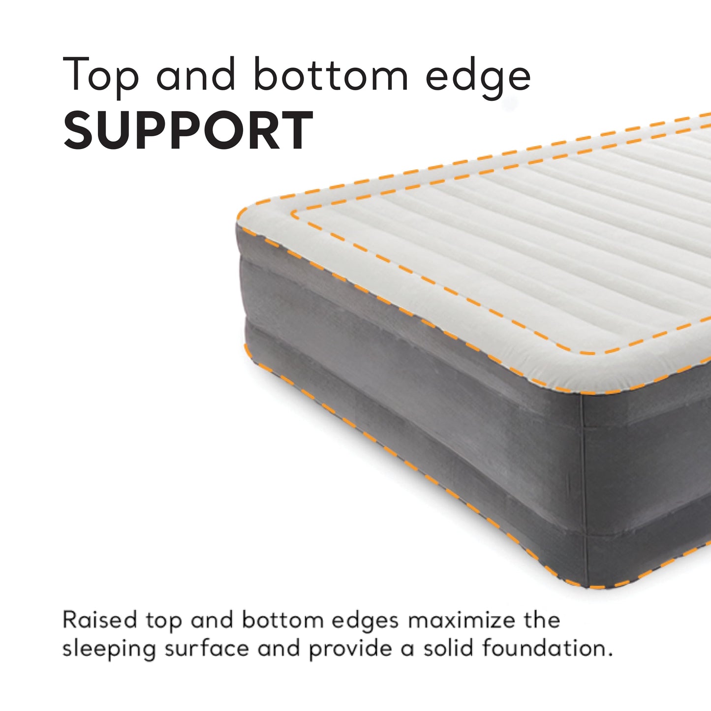 Intex 18" Inflatable King Air Mattress, Elevated Premium Comfort with Built-in Pump, Self-Inflating Portable Blow-Up Airbed for Guest Bed or Camping