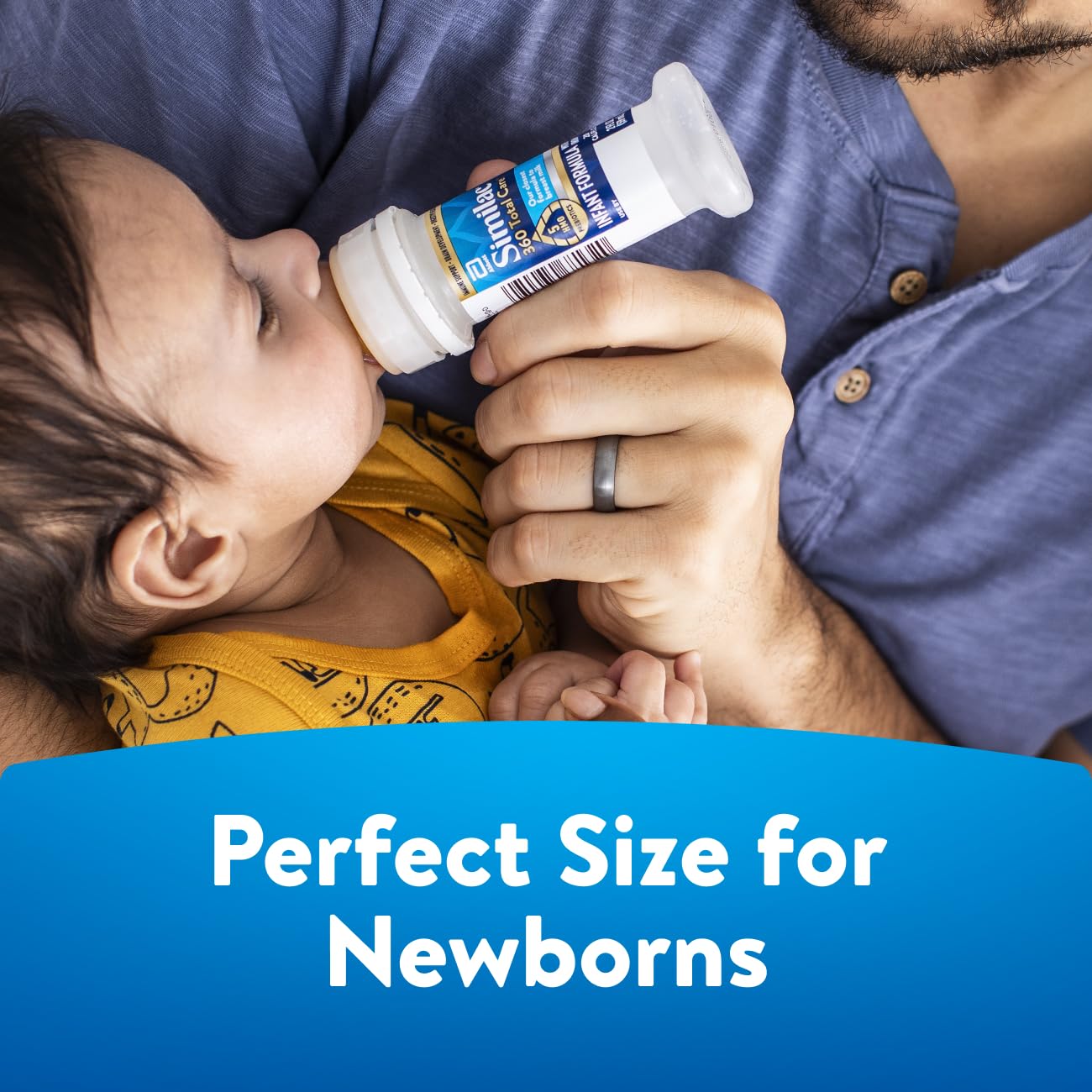 Similac 360 Total Care Infant Formula, Has 5 HMO Prebiotics, Our Closest Prebiotic Blend to Breast Milk, Non-GMO, Baby Formula, Ready to Feed, 2-fl-oz Bottle, Pack of 48