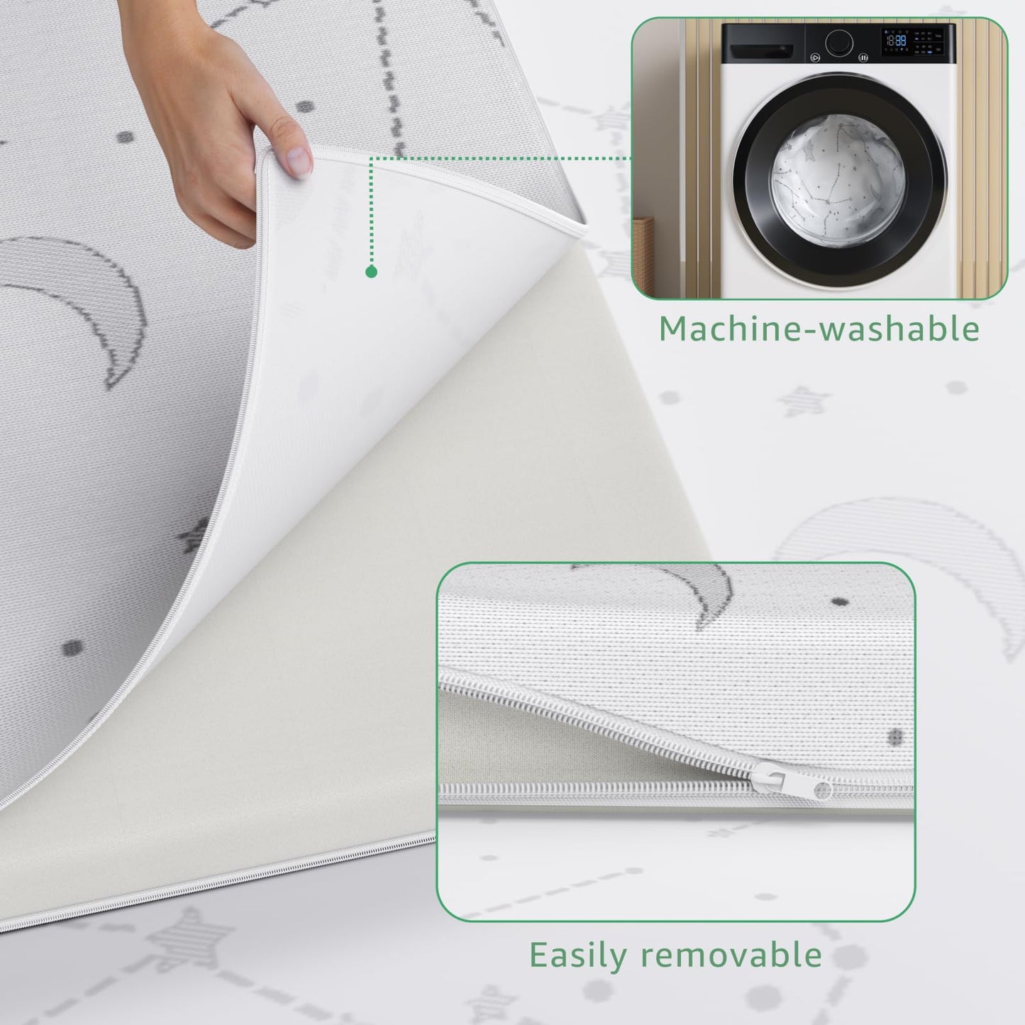 YENING Pack and Play Mattress Topper Baby Pack N Play Mattresses for Playpen and Playard with Washable Cover 38"x26"x1", 1 Pack Firm Foam