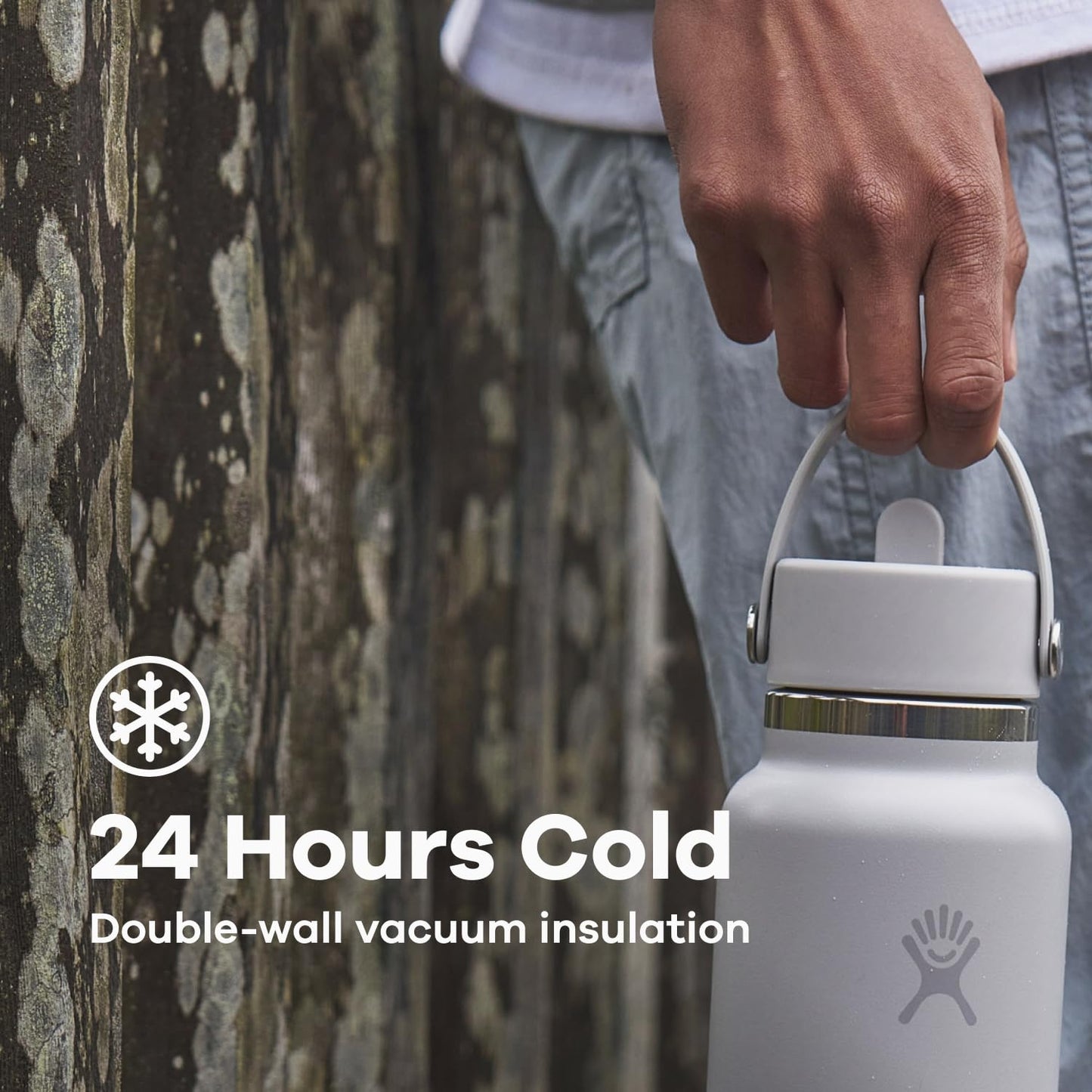 Hydro Flask Water Bottle - Insulated Stainless Steel - Wide Straw Lid, Non Spill, Leakproof in 40 Oz Reef Pink