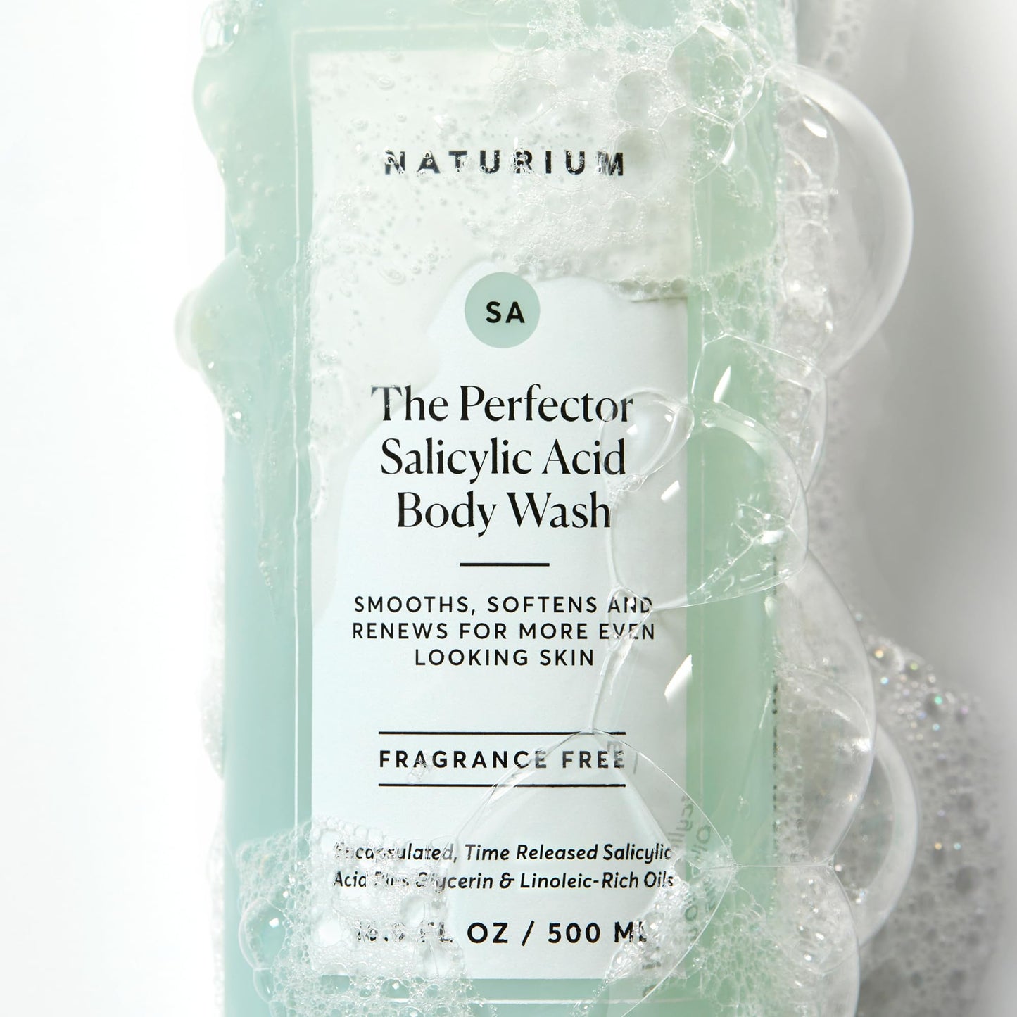 Naturium The Perfector Salicylic Acid Body Wash, Gentle & Smoothing Cleanser, 16.9 oz