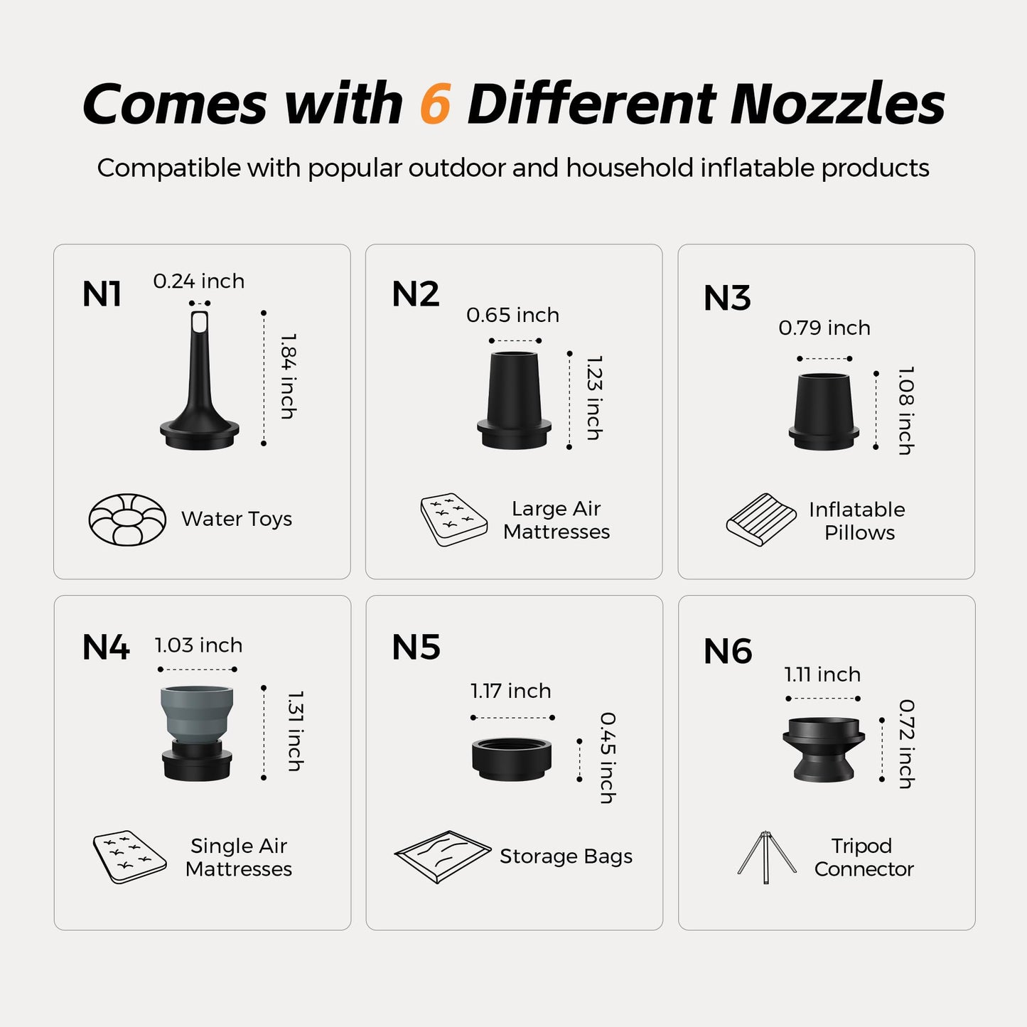 FLEXTAILGEAR Air Pumps for Inflatables Max Pump 3, 5Kpa Portable Air Pump, 500L/min Air Mattress Pump with Camping Light, Electric Pump for Inflatable Pillows Swim Rings Air Mattresses Air Bed Boats