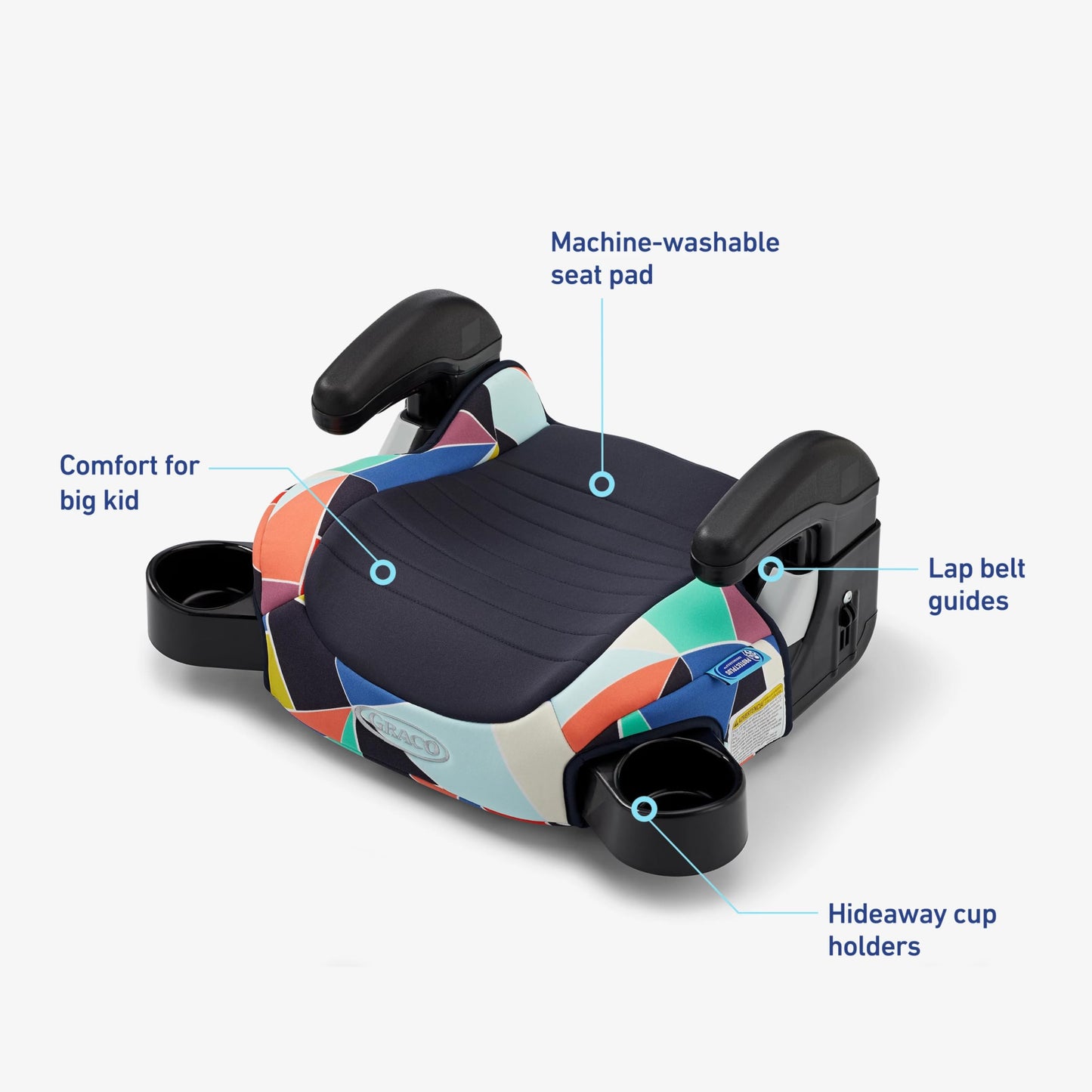 Graco Turbobooster 2.0 Backless Booster Seat, Geo Pop