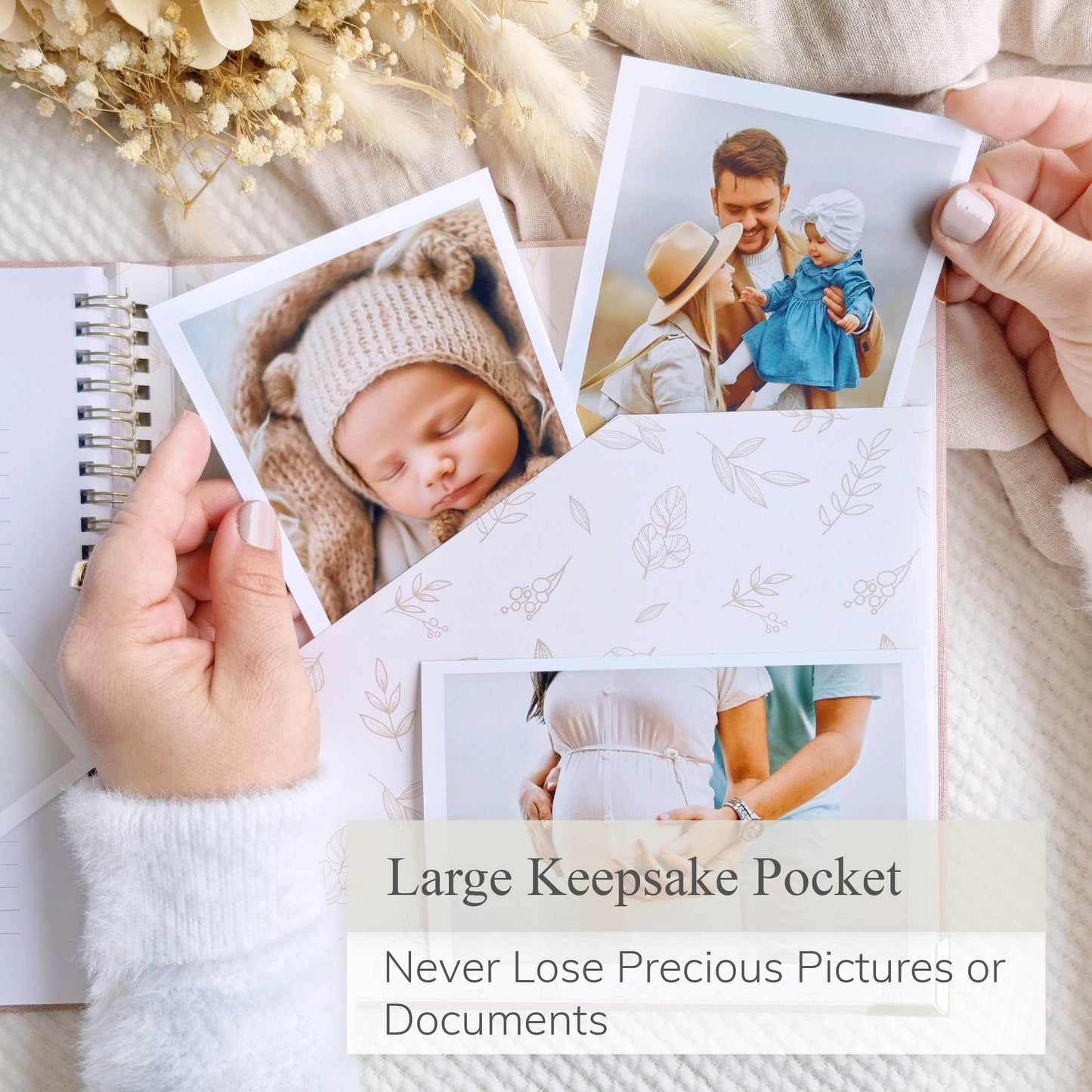 Baby Book Keepsake Boy or Girl Timeless Baby Memory Book First 5 Years for Baby Shower Gender Neutral Baby Scrapbook New Mom Gift Baby Journal from Birth to Age 5 Milestone Book Blush Pink