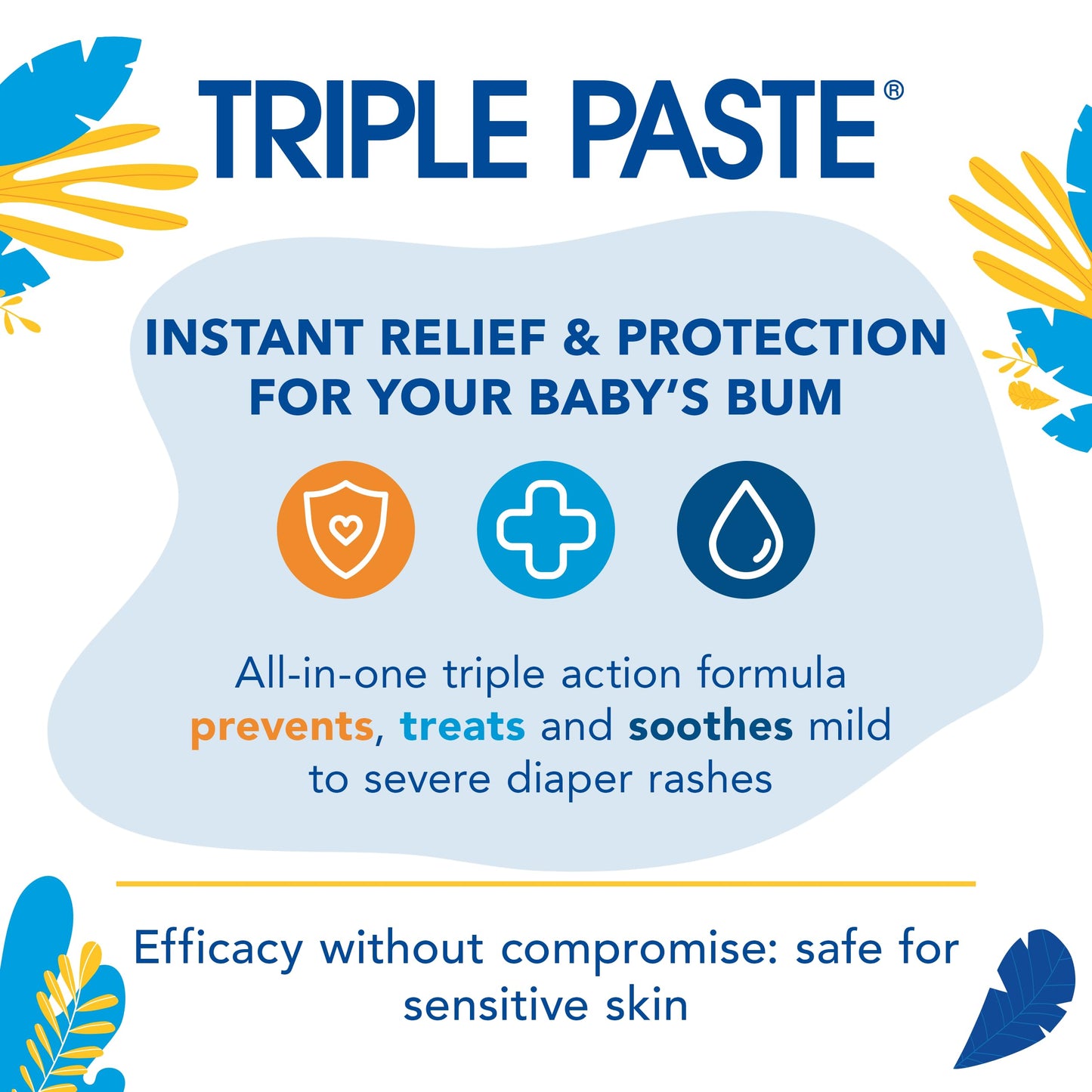 Triple Paste Diaper Rash Cream and Spatula Bundle - 16 oz Zinc Oxide Ointment and Spatula Treatment, Soothe and Prevent Rash with a Pediatrician-Recommended Hypoallergenic Formula