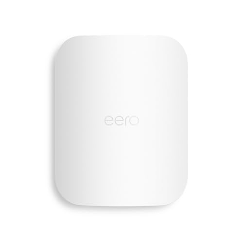 Amazon eero Outdoor 7 dual-band mesh wifi router (newest model), Weatherproof rating of IP66, Coverage up to 15,000 sq. ft. outdoors, 1-pack, Includes 30W PoE+ adapter
