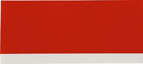 Brady Authentic (M21-750-595-RD) All-Weather Vinyl Label for Indoor/Outdoor ID, Lab and Equipment Labeling, White on Red- For M210, M210-LAB, M211, BMP21-PLUS and BMP21-LAB Printers, .75" W, 21' L