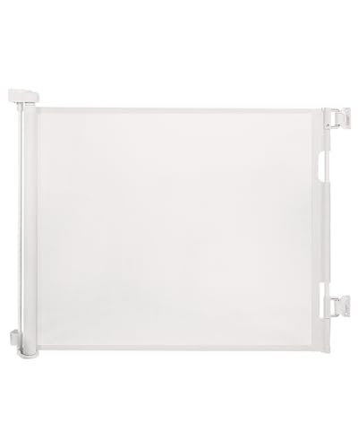 DEAR LOV Retractable Baby Gate, Mesh Baby Gate or Mesh Dog Gate, 33" Tall, Extends up to 55" Wide, Child Safety Gate for Doorways, Stairs, Hallways, Indoor/Outdoor (33"x55",White)