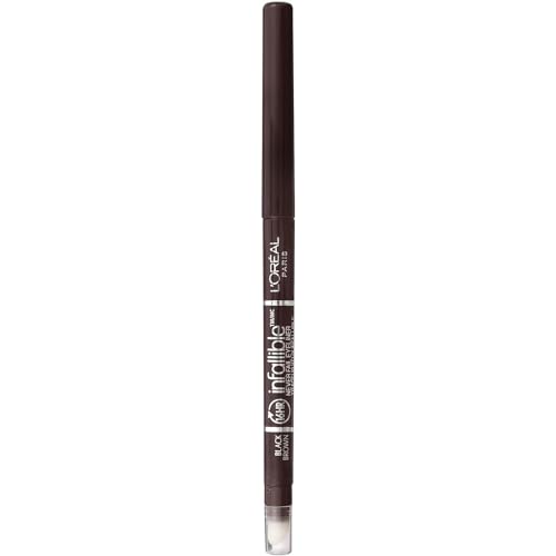 L'Oreal Paris Voluminous Mascara and Infallible Mechanical Eyeliner Pencil Bundle, 1 Count Each