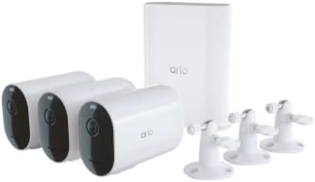 Arlo Pro 4 XL Spotlight 3 Camera Security Bundle - 2K, Motion Only, VMS4352P (Renewed)